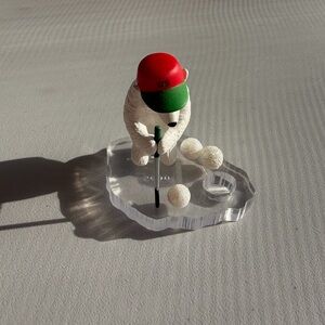 Golfer Polar Bear On Iceberg GS On Hat Christmas  Ornament By Hallmark 2000